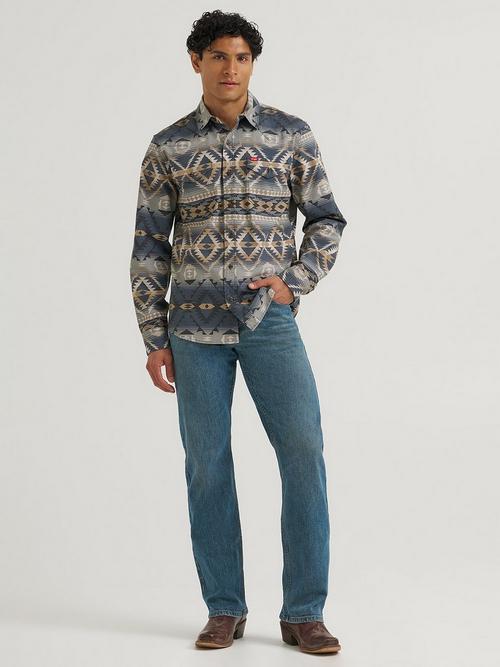 Man wearing Wrangler five star jeans