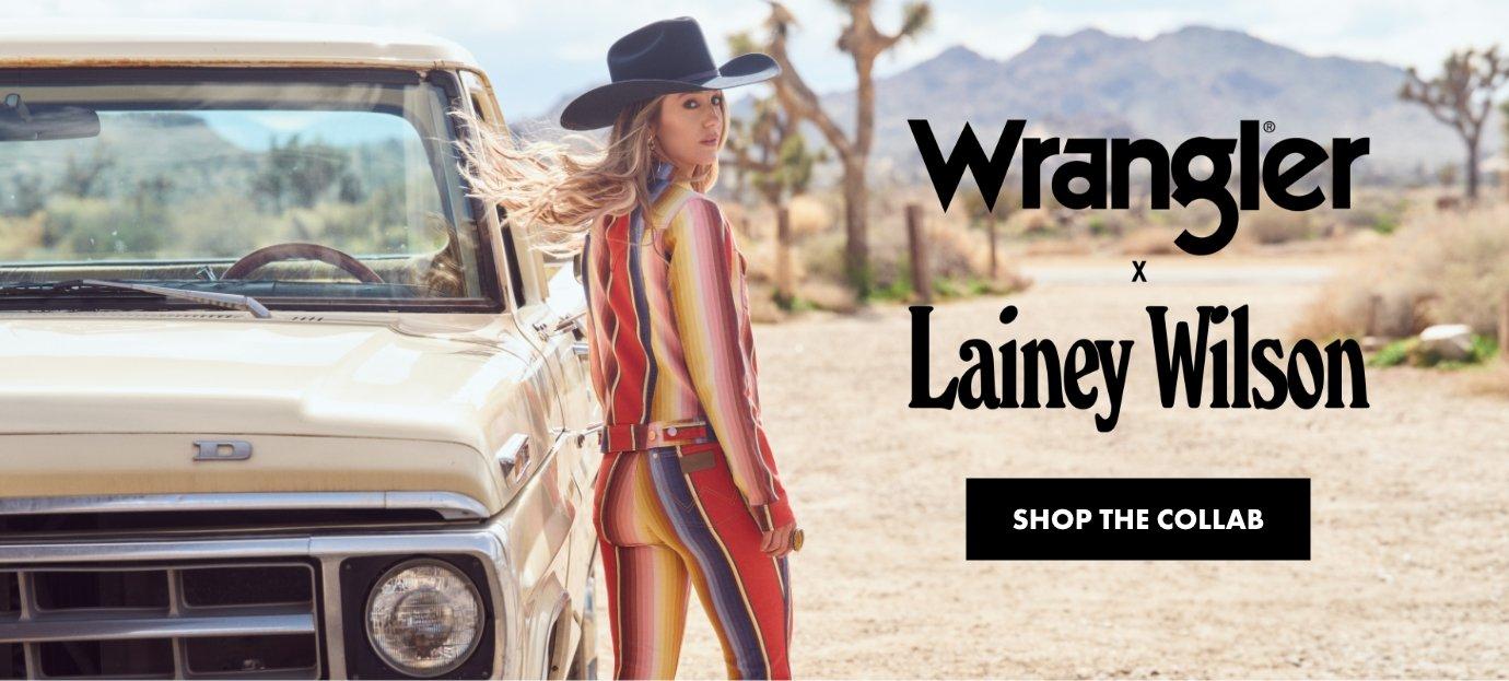 Wrangler x Lainey Wilson Hold On Shrunken Band Tee in White