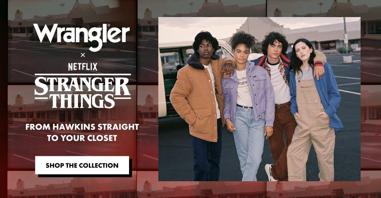 Wrangler x Stranger Things Upside Down Ringer Tee in Retro White