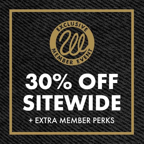 30% OFF SITEWIDE*