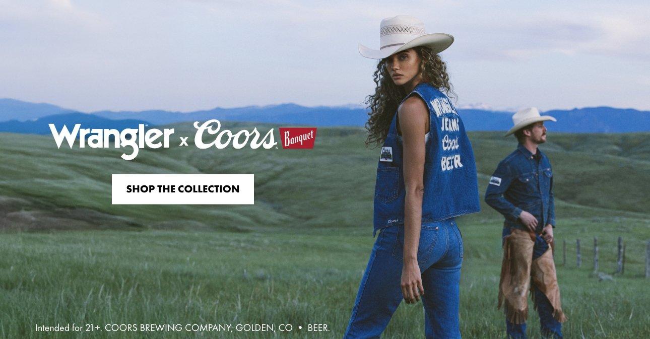 Wrangler x Coors Bailey Flare Jean in Golden Blue