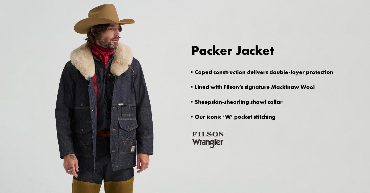 Filson x Wrangler Packer Jacket in Black
