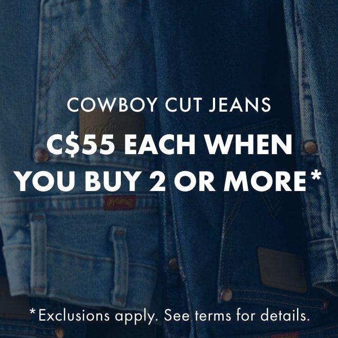 Cowboy Cut Jeans - $40 When You Buy 2 Or More* - Shop Now