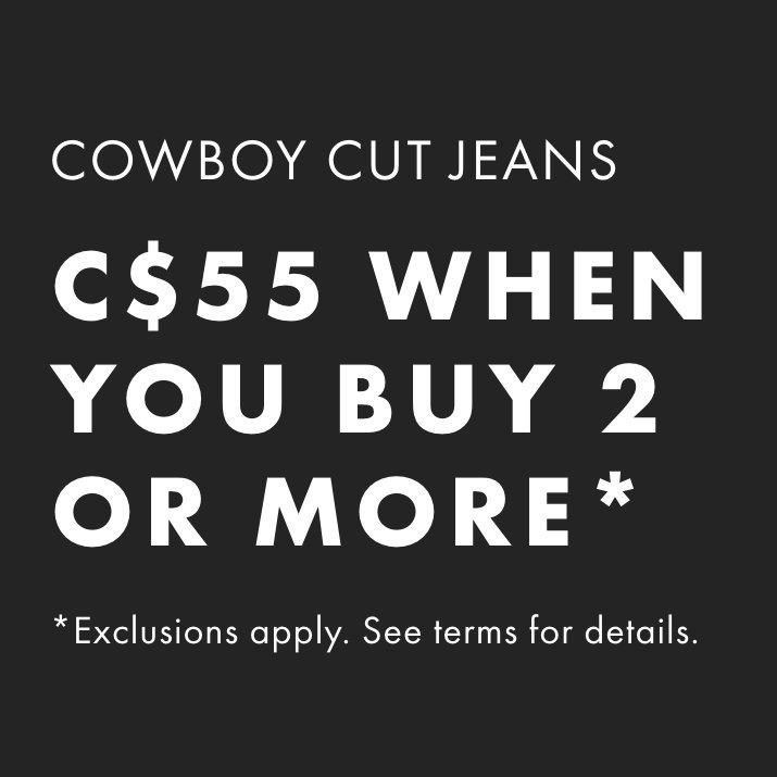 Cowboy Cut Jeans - $39 When You Buy 2 Or More*