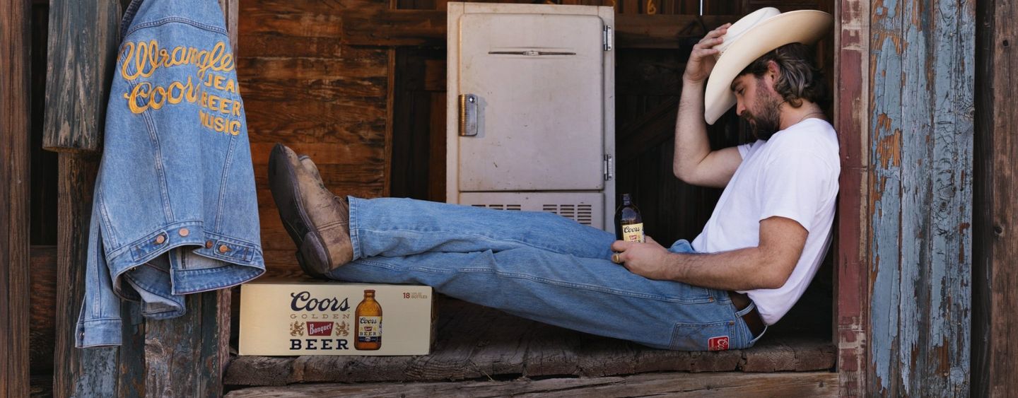 Coors Wilson wearing wrangler clothing