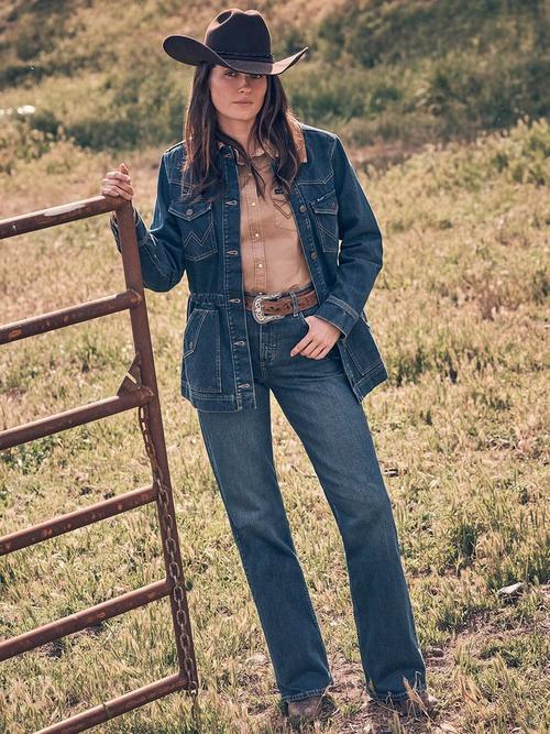 Women wearing Wrangler Riding Jean