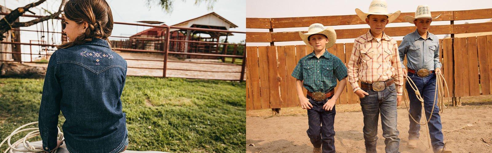 WRANGLER - Kid's Cowboy Cut Original Fit BIG BOYS & HUSKY Jeans #13MWB –  Circle H Western Store