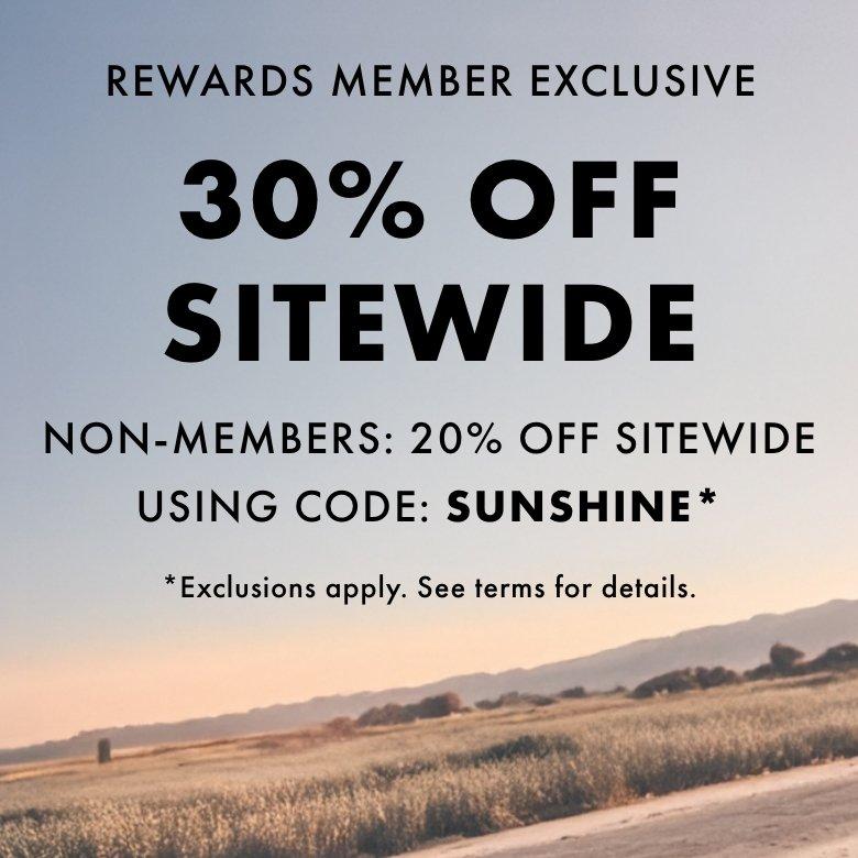 Members Exclusive - 30% OFF SITEWIDE - *Exclusion Apply. See terms for details.