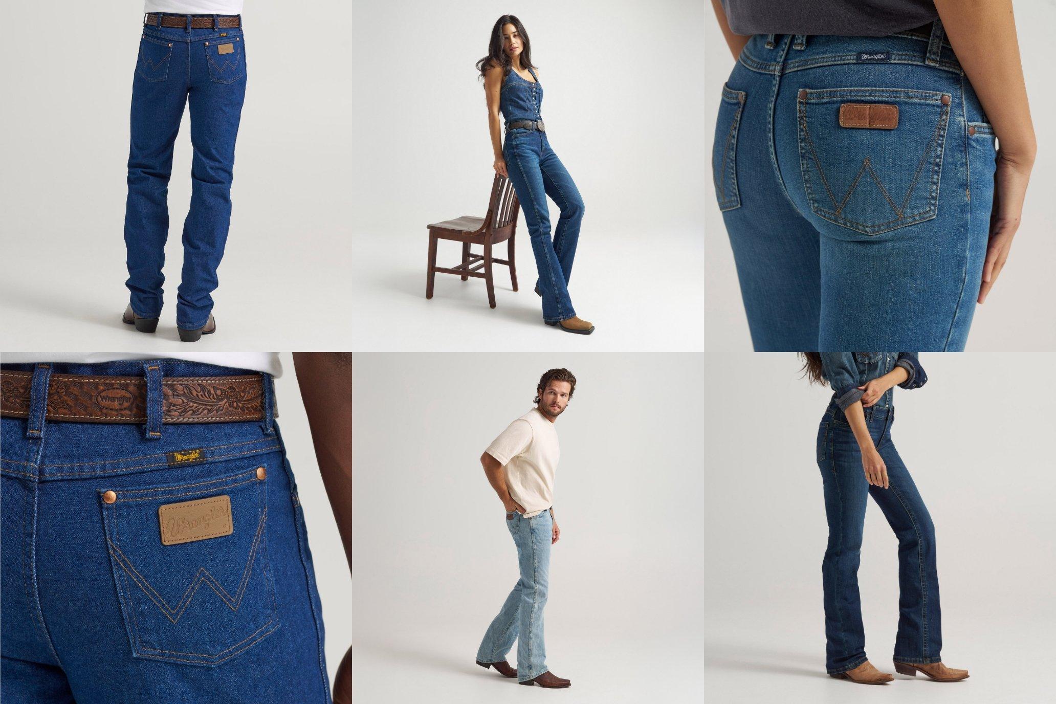 Grid of people wearing jeans