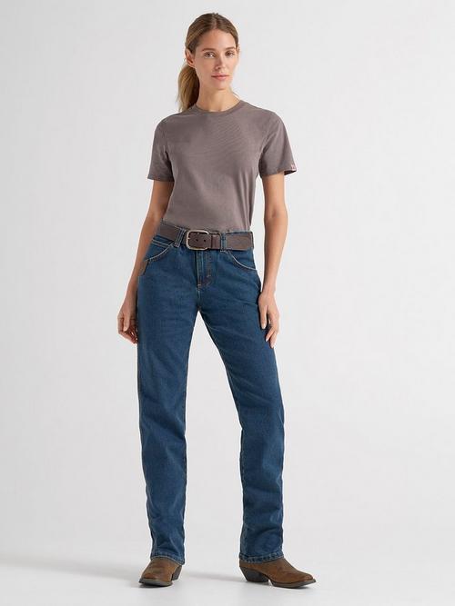 Women wearing Wrangler workwear jeans